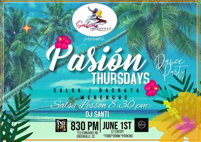 Salsa Pasion Thursday June 1 2023