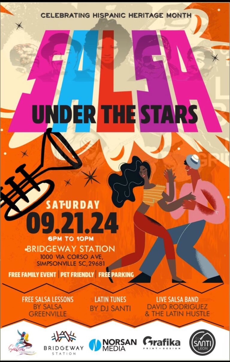 Salsa under the stars greenville simpsonville sc sept 2024